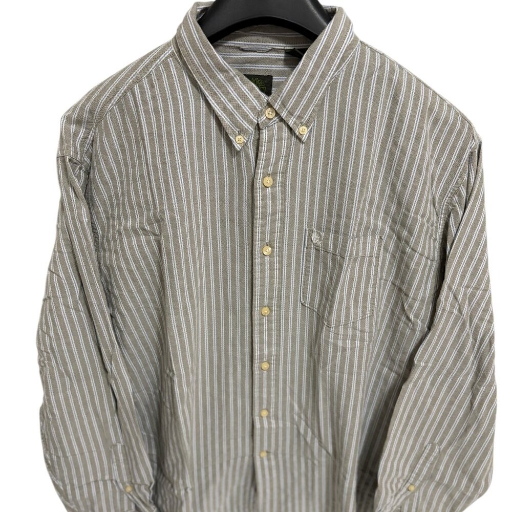 Timberland Men's Casual Button Down Shirt XXL Cotton Striped